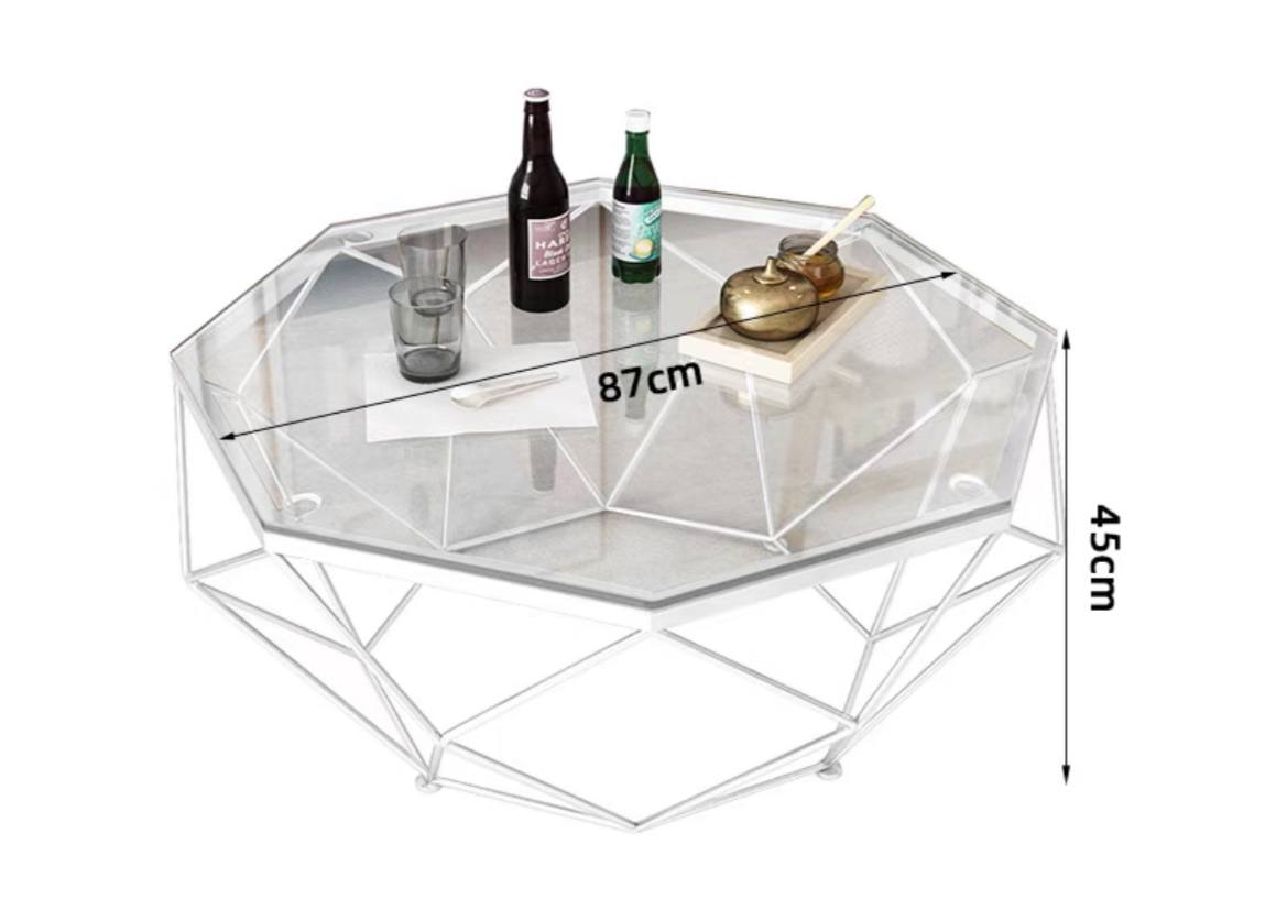 Дизайнерский журнальный столик MYSTIQUE GLASS by Romatti