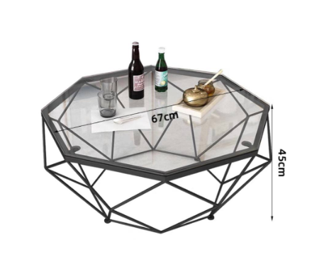 Дизайнерский журнальный столик MYSTIQUE GLASS by Romatti